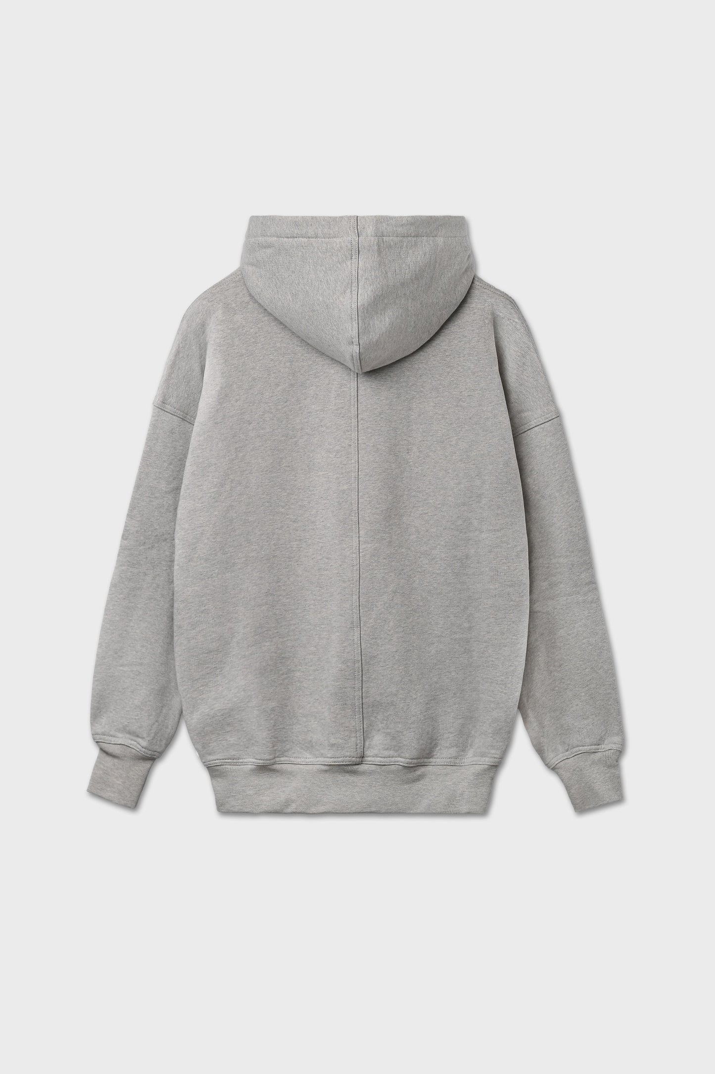 Felpa garzata oversize grigio chiaro