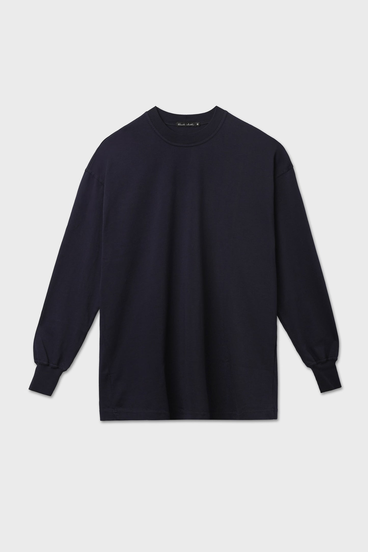 T-shirt oversize maniche lunghe blu