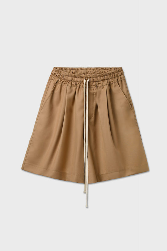 Bermuda in fresco lana beige