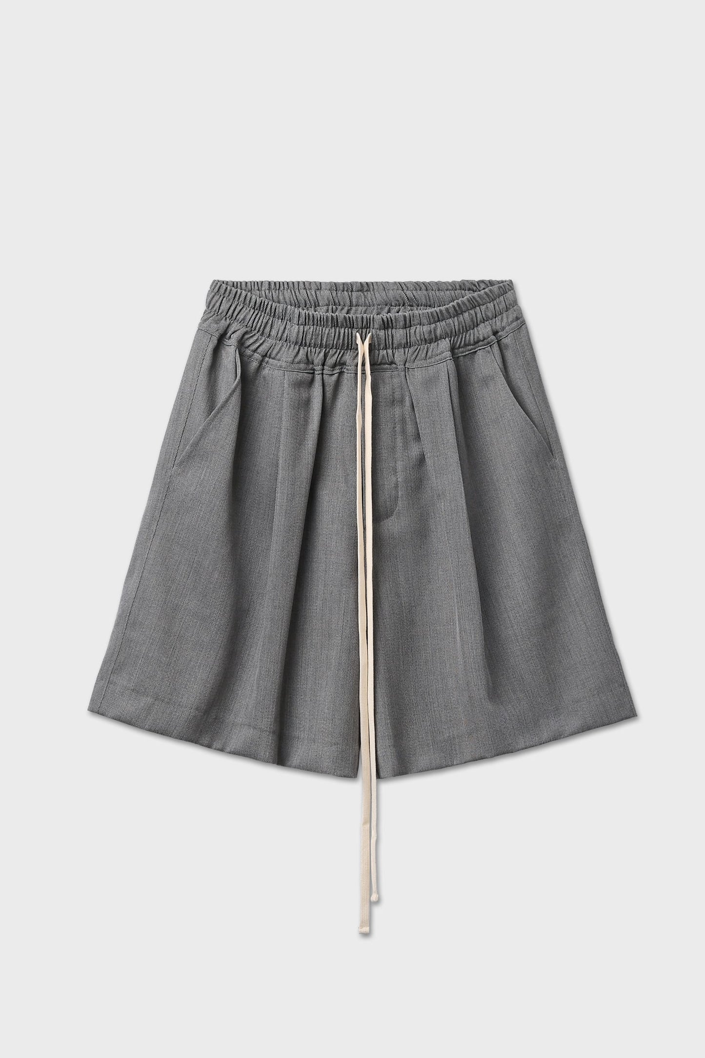 Bermuda in fresco lana grigio