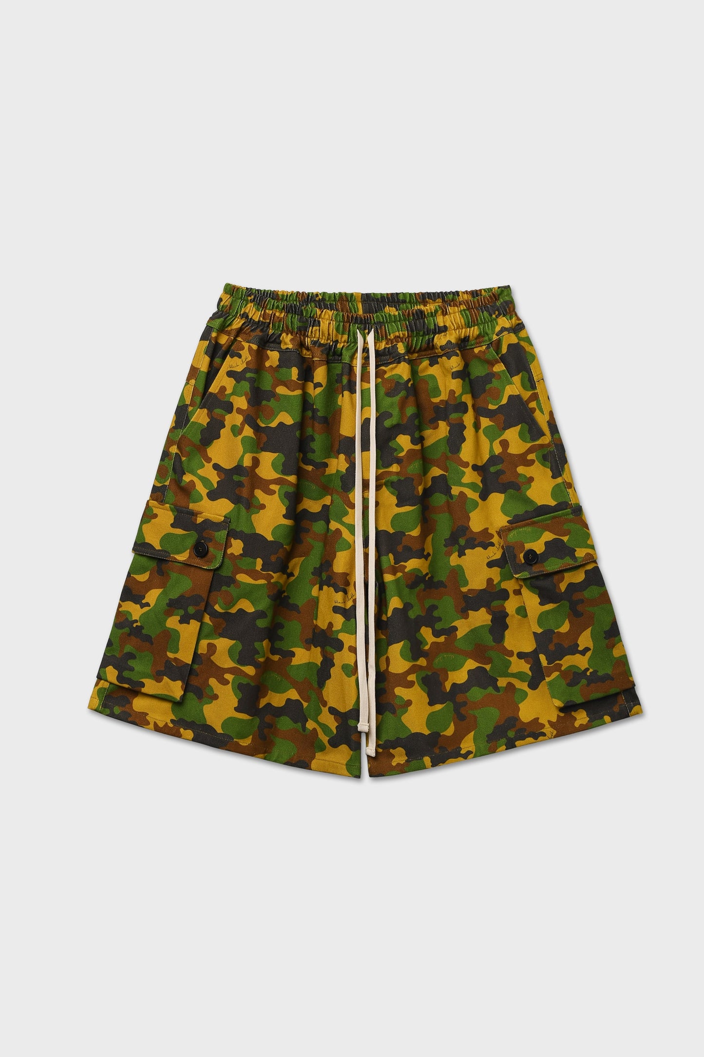 Bermuda cargo camouflage verde/giallo