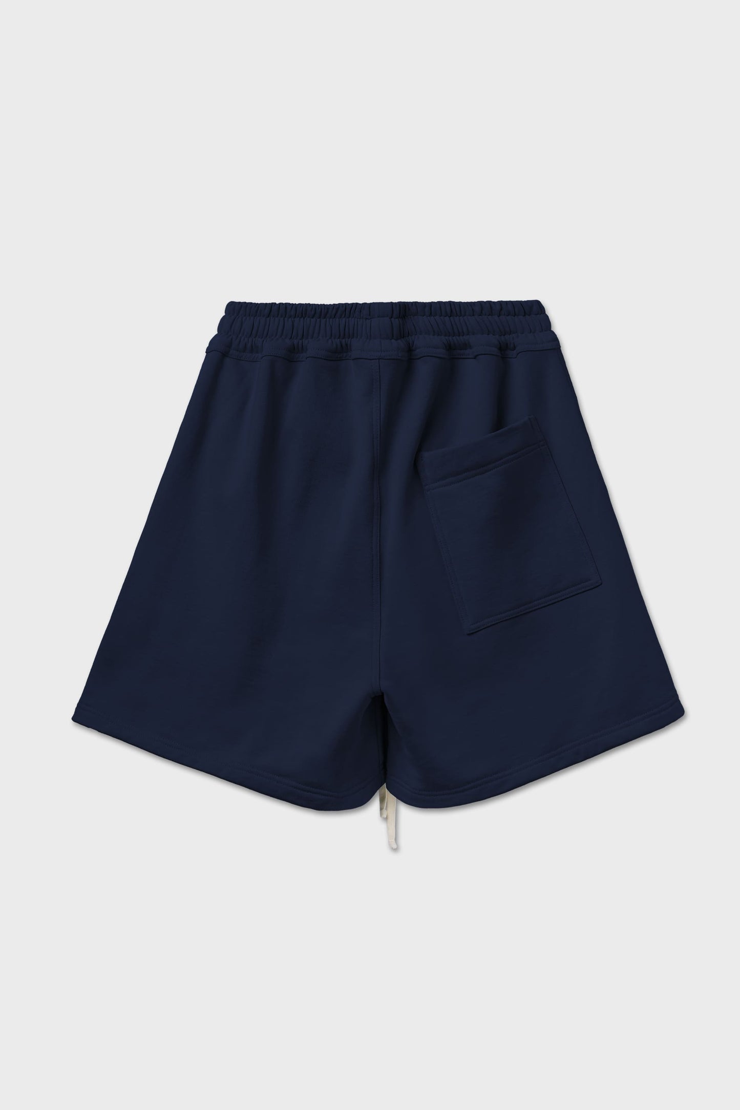 Bermuda in felpa blu