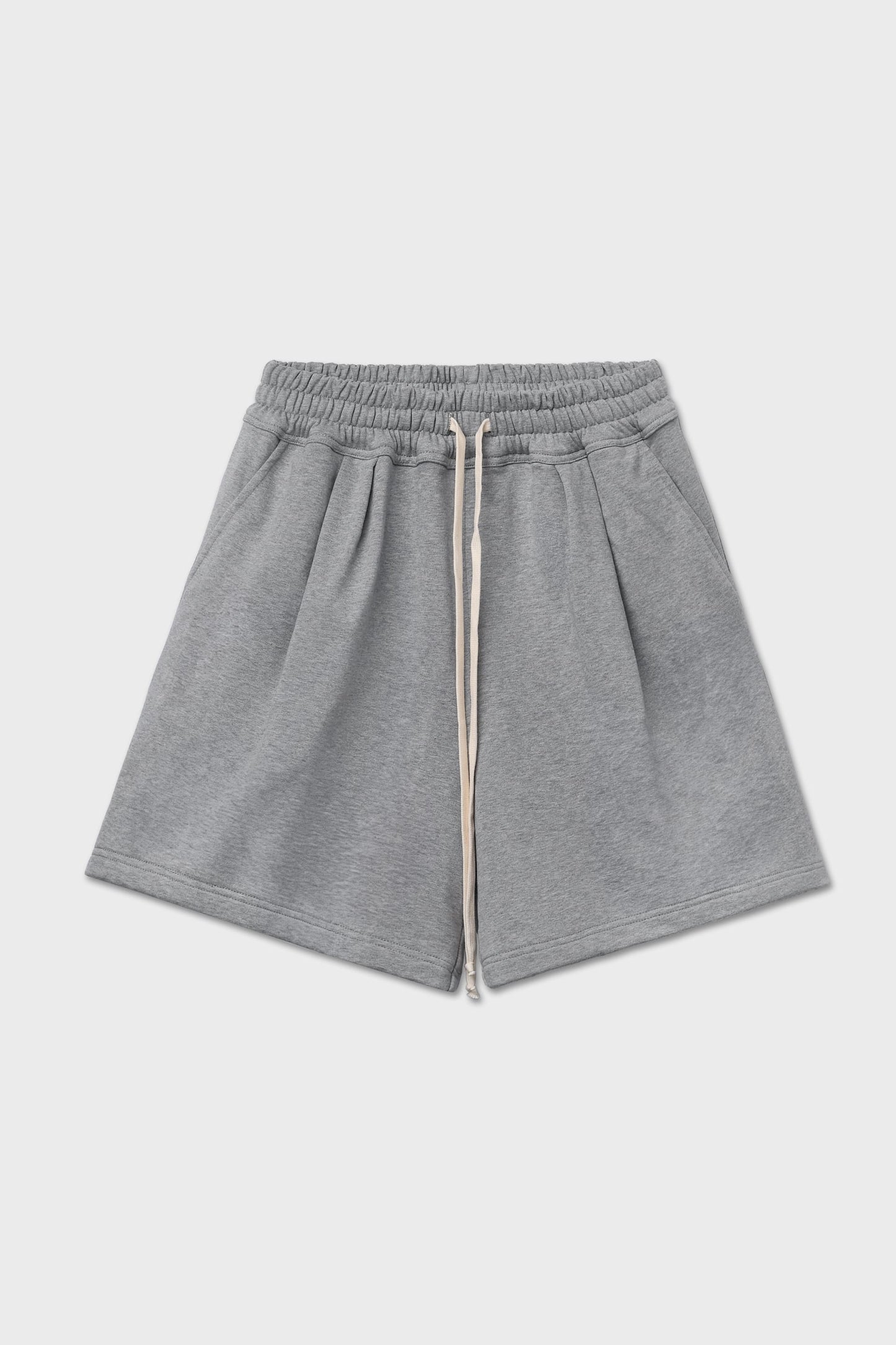 Bermuda in felpa grigio melange