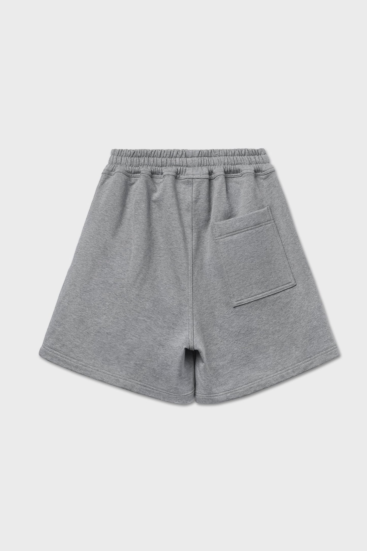 Bermuda in felpa grigio melange