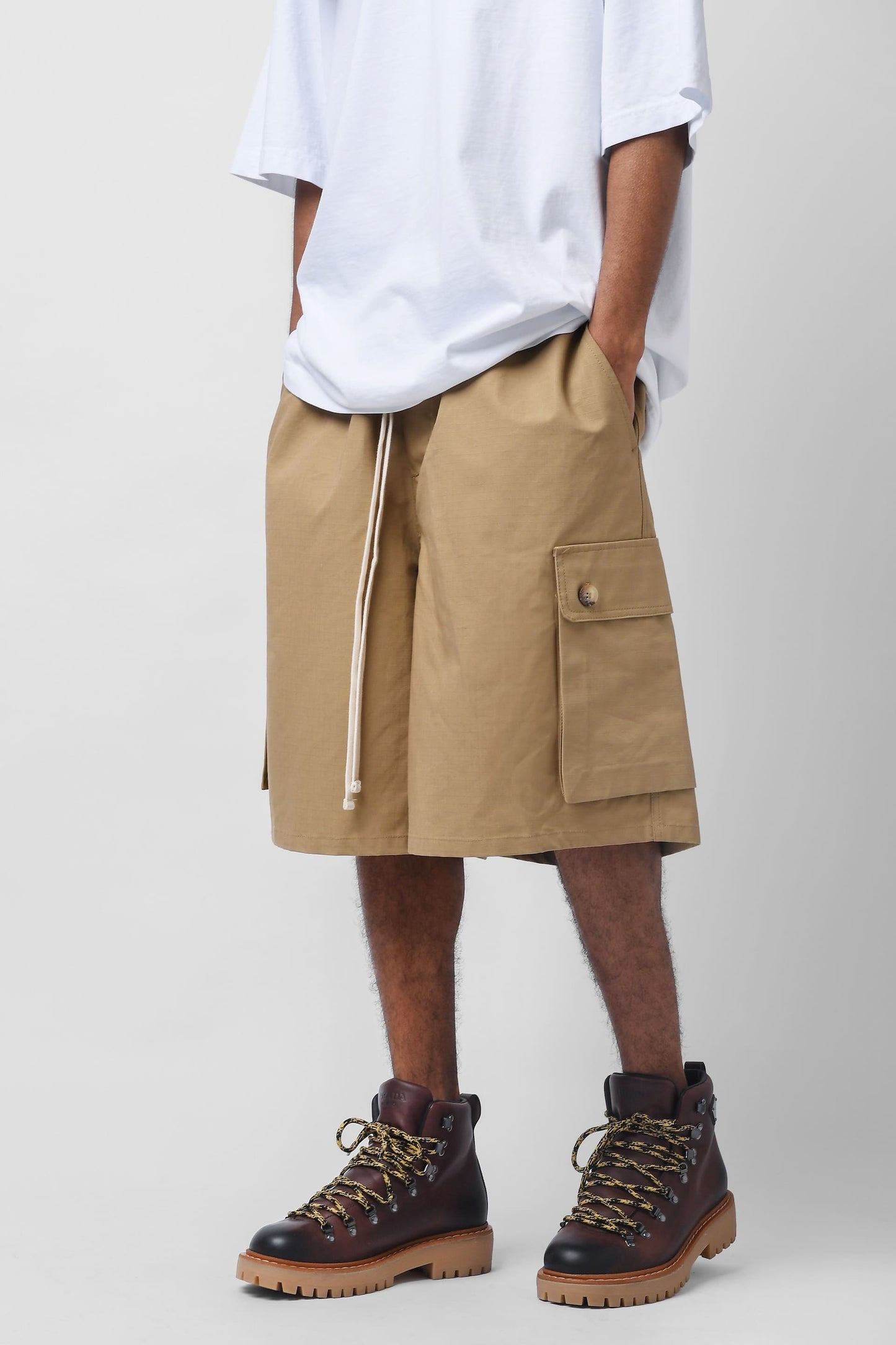 Bermuda cargo ripstop beige
