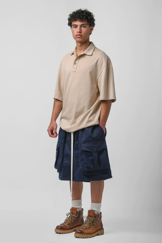 Bermuda con tascone blu